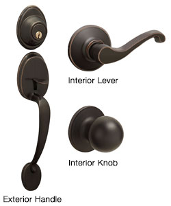 Barcelona Collection entry door hardware from Clopay