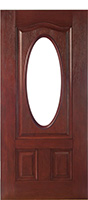 Mahogany Panel Style FM3078 entry door paint from Clopay