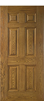 Oak Panel Style FO6000 entry door paint from Clopay