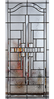Trevian entry door glass from Clopay