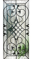 Tuscany entry door glass from Clopay