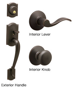 Camelot collection entry door hardware from Clopay