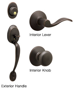 Plymouth collection entry door hardware from Clopay
